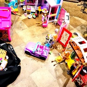 Barbies and accessories